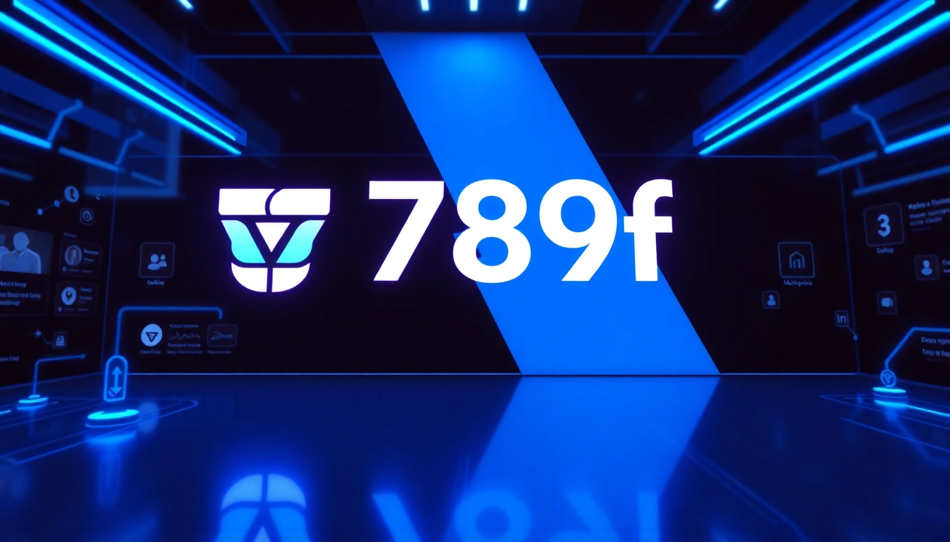 789f website homepage showcasing dynamic digital elements and modern design aimed at online services and digital assets.