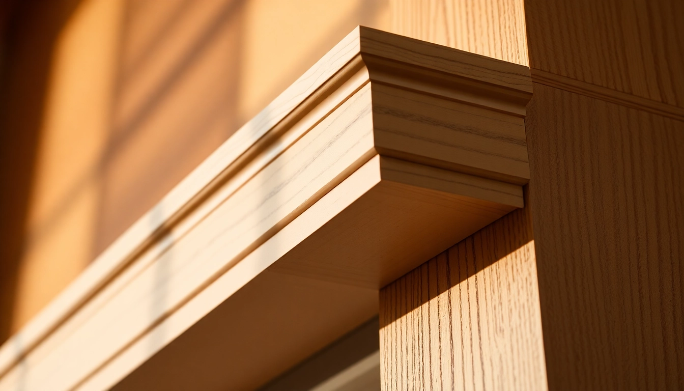 Finish trim details showcasing smooth transition from wall to ceiling with professionally painted wood molding, emphasizing quality craftsmanship.
