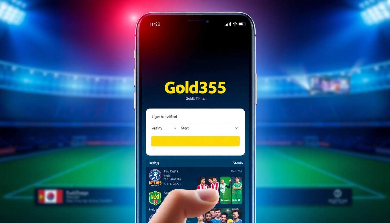 Gold365 Login page displayed on a mobile device for quick access to sports betting and casino games, ensuring seamless user experience with secure login features.