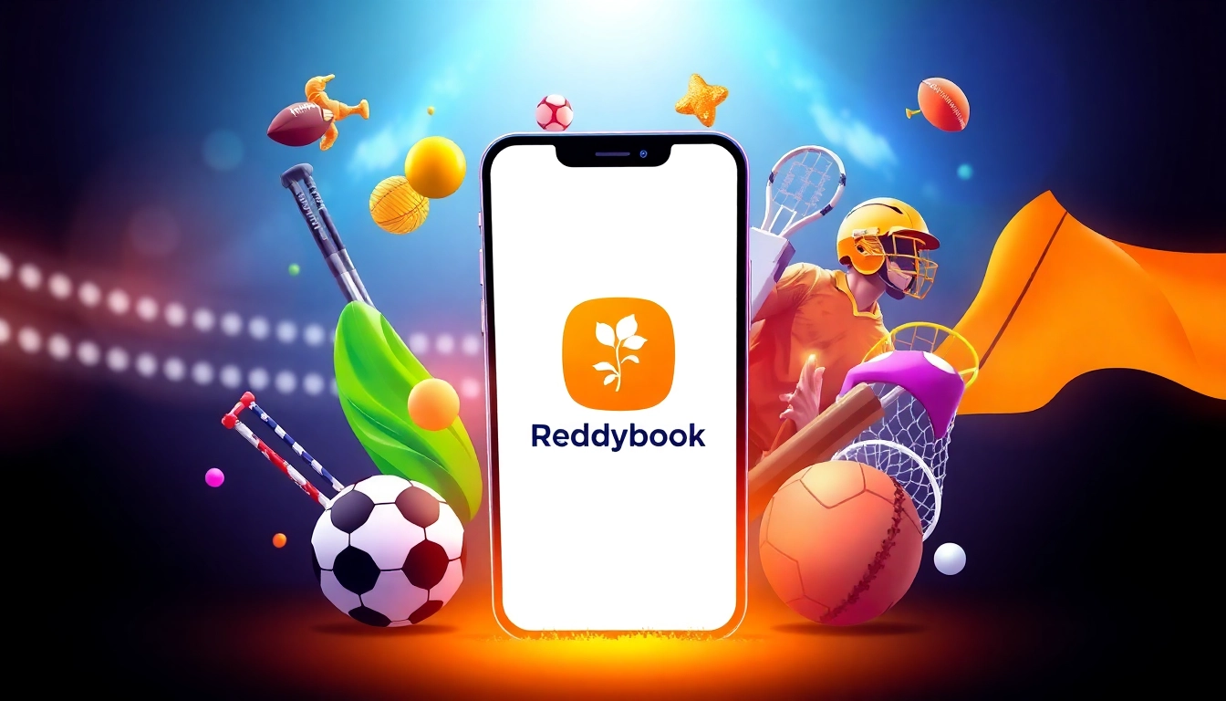 The Reddybook App interface on a smartphone displaying live sports betting options, ensuring seamless navigation for users seeking online betting in India.