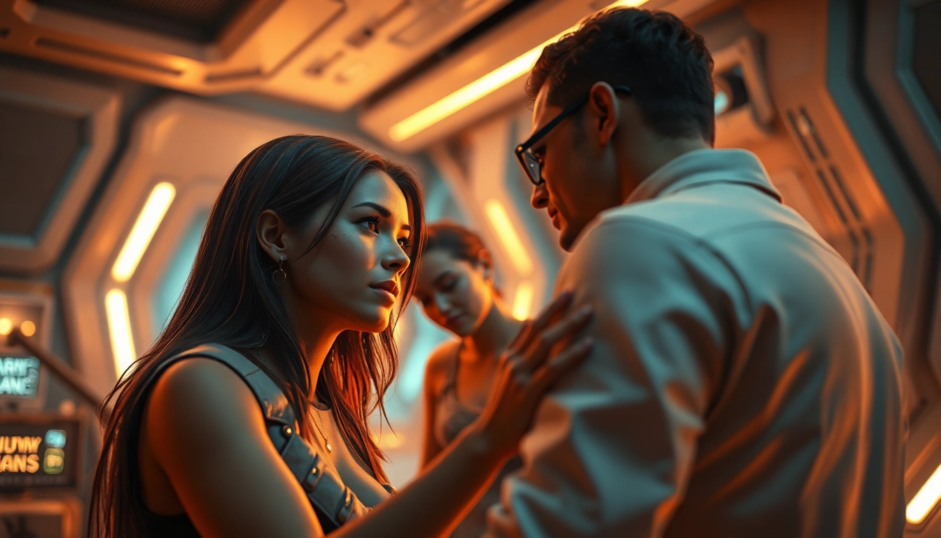 High-quality nsfw ai-generated scene showing realistic adult characters in an intimate setting with cinematic lighting and detailed textures for enhanced immersion.