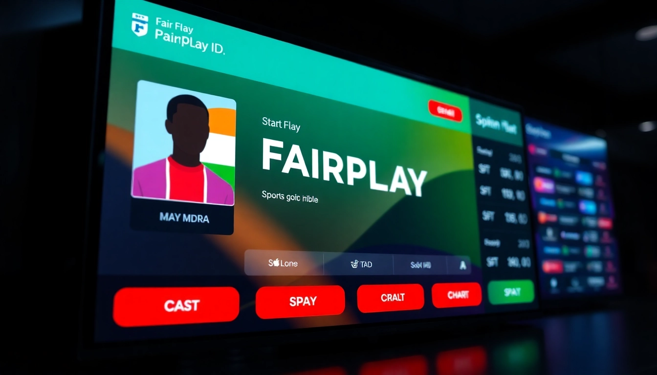 Fairplay Id registration screen showcasing a secure betting platform with user-friendly interface in vibrant colors for sports betting enthusiasts.