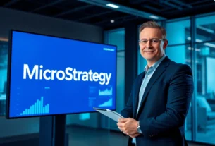 MicroStrategy business analytics software interface showing data dashboards and enterprise