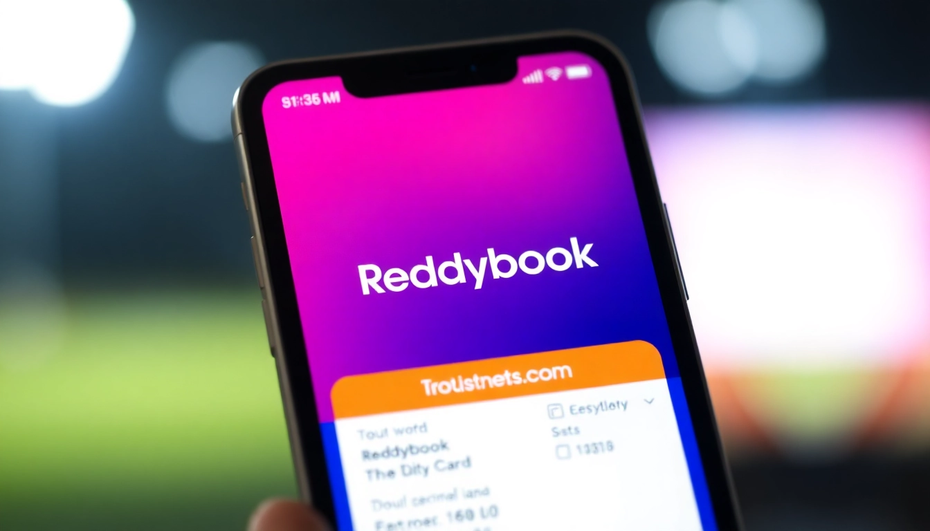 Reddybook ID displayed on a smartphone, highlighting quick online access for cricket betting registration and management.