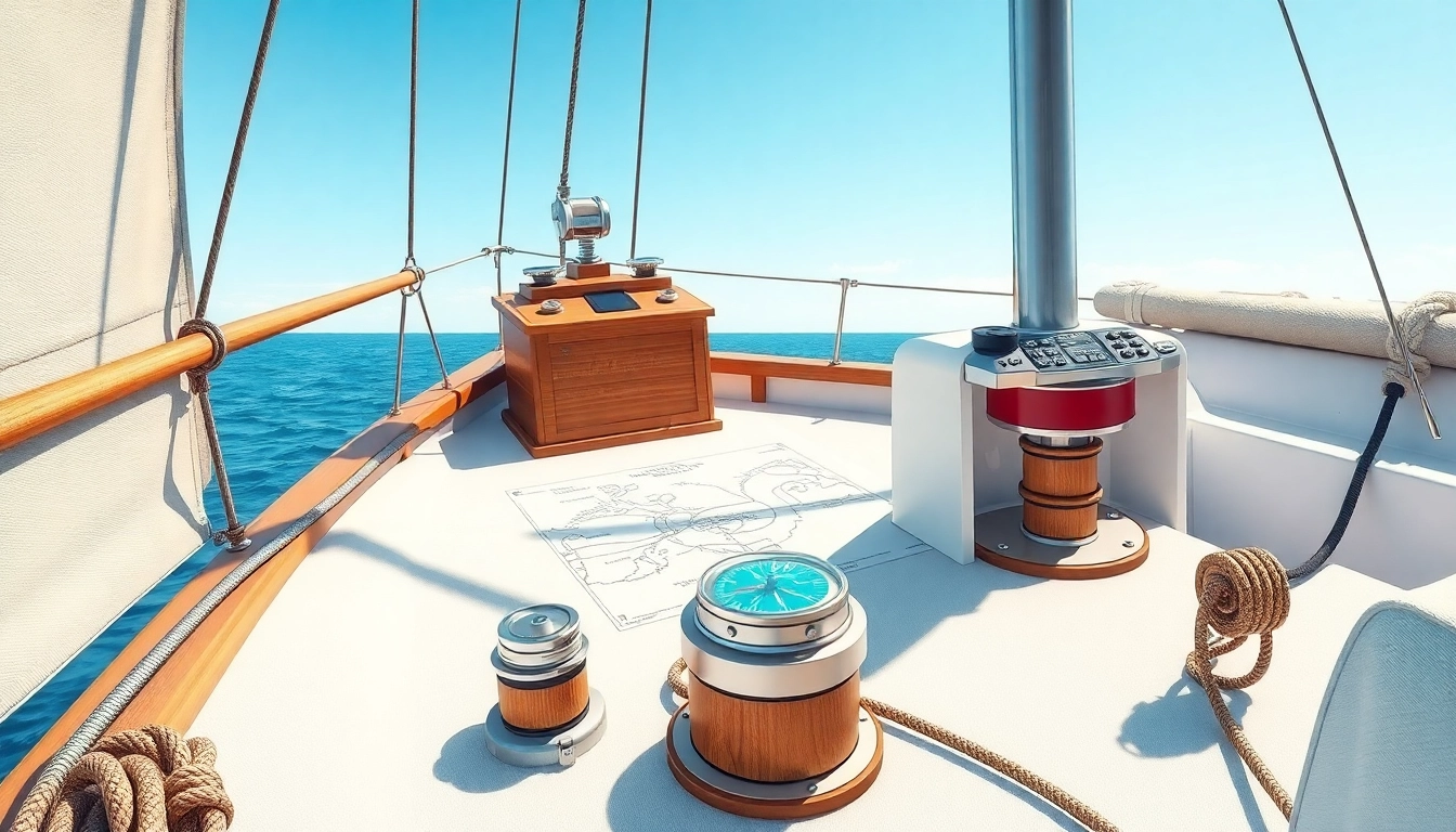 Boots Versegelung being carefully aligned with nautical navigation tools and charts for precise